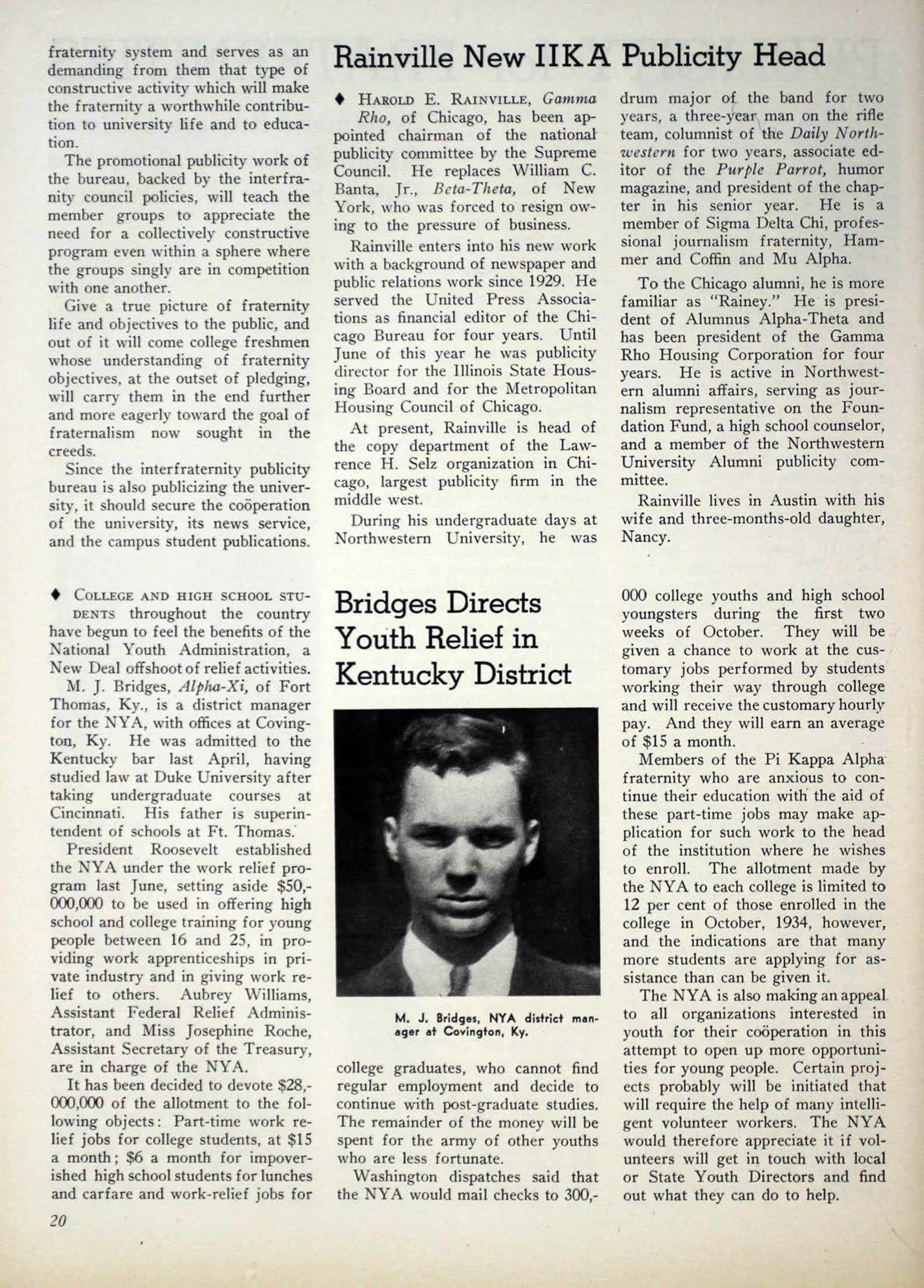 Rainville New Pi Kappa Alpha Publicity Head